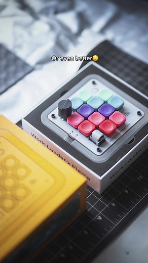 Love seeing your Figma Creator Micro setups, keep ‘em coming😆🌈 @figma #worklouder #productivitytool #macropad #figma #keyboards