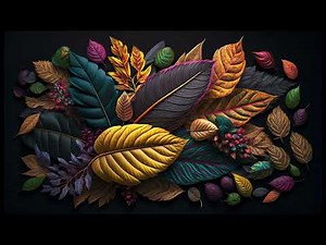 Colorful Autumn Leaves Wallpaper – 1 Hour Relaxing Static Background | T.V. Wallpaper