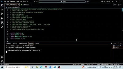 #machinelearning #python #supportvectormachine #svc #mlfromscratch #learningbybuilding #datascience | Shiv Nandini