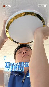 1.5K views · 42 reactions | Colorful Ring Adjustable Frameless Panel Light Installation. No need to worry about the hole size adjustable hole size: 75-205mm The color of the front ring can be chosen at your will, more colors, more choices | KEOU LED Light Factory | Facebook
