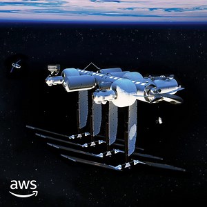 1.3M views · 10K reactions | ‍ ‍ How will people live & work in space? Learn how Amazon, AWS, Blue Origin & Sierra Space, have partnered to design Orbital Reef, the next generation commercial space station to enable human space exploration, commerce & tourism. https://go.aws/3Gdn5ch | Amazon Web Services | Facebook