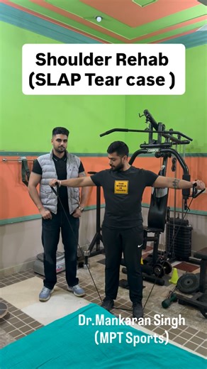 Dr Mankaran Singh MPT SPORTS on Instagram: "What is a SLAP Tear? SLAP = Superior Labrum Anterior to Posterior It’s a tear in the cartilage ring of the shoulder where the long head of the biceps tendon attaches. 📌 Common in gym-goers, athletes, throwers, and people with repetitive shoulder use. Common symptoms: • Deep shoulder pain • Clicking or catching • Pain with overhead activities • Weakness while lifting or throwing 🛑Message to Patients Not every SLAP tear needs surgery. Right rehab at th