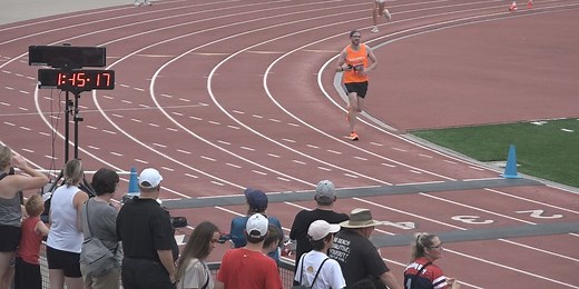 Sioux Falls man living with MS delays world record attempt, runs half marathon