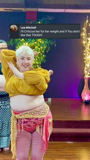 The Al Gore Rhythm showed you my content for a reason, Lea. And it was probably not because you feel completely at home in your body and love where you live 🫠Freedom is possible, but it’s way harder when you’re a slick-palmed crab at the bottom of a barrel 👀-——(text reads: Lea Mitchell- I’ll criticize her for her weight and if you don’t like that TOUGH!y reply- What’s your internal dialogue like, Lea? Are you full of criticism and despair when your body changes? Do you feel like a worse person