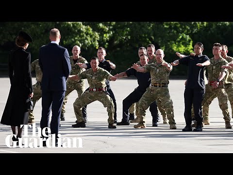 New Zealand troops perform haka, Ka Mate for William and Kate