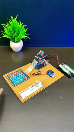 Arduino Door Lock System 🔐| Smart Lock Opens a Tiny Treasure Chest! #science #doors #lock #exposavvy