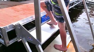 1.1K views | Steps Dock steps make it as easy to get out of the lake...