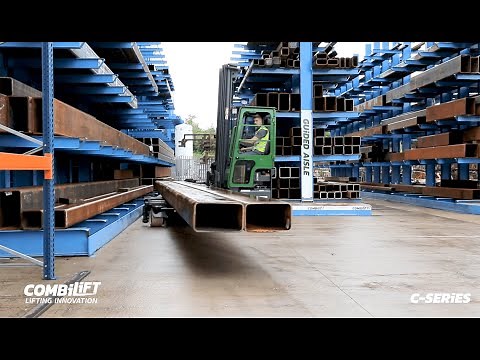 Combilift - Combi C-Series - Cantilever Racking - Long Load handling in narrow guided aisle