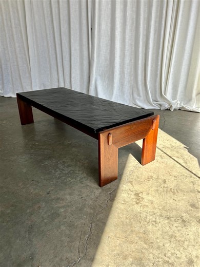 Adrian Pearsall Solid Walnut Slate Top Coffee Table, Circa 1970s - Etsy