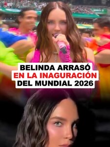 ¿Qué fue lo que más te impactó del show de Belinda en la inauguración del Mundial? #belinda #mundial #angelesazules #mexico