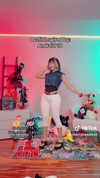 Replying to @Prince Vegeta when Android 18 becomes your mood 😎 #ootd #dragonball #dragonballz #dbz #grwm