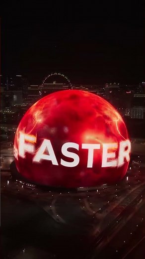 Another look at the Life Burns Faster exosphere courtesy of our friends at ‪@SphereVegas‬.