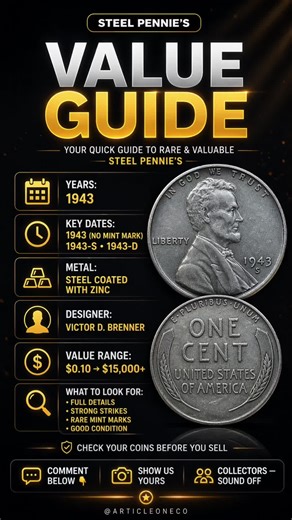 1943 Steel Penny Value: Could Yours Be Worth Thousands?
