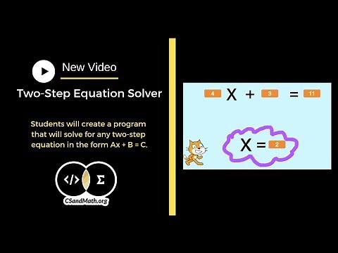 Two Step Equation Solver. Scratch.