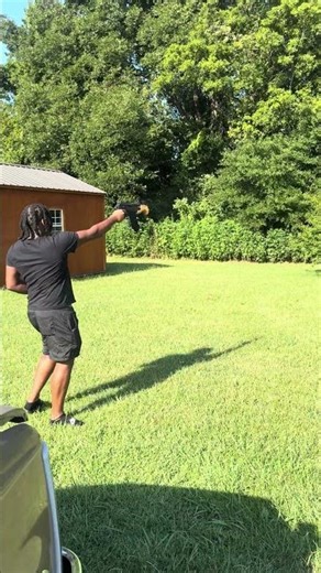 Shooting micro Draco one handed😬😳 #gunsafety #firearms #pewpew #tacticalshooter #draco