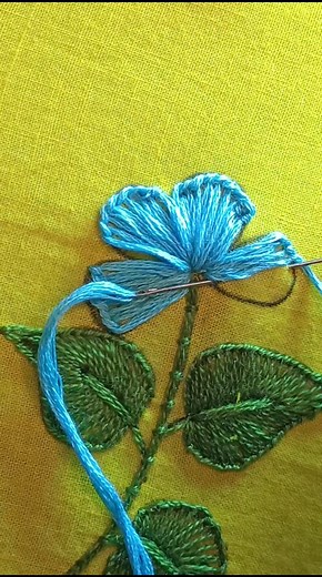 Beaded Hand Embroidery Flower Design for Beginners #diy #embroidery | Stitching Garden