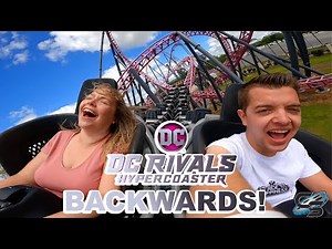 Riding DC Rivals BACKWARDS! Insane First Time Reaction at Warner Bros Movie World Australia
