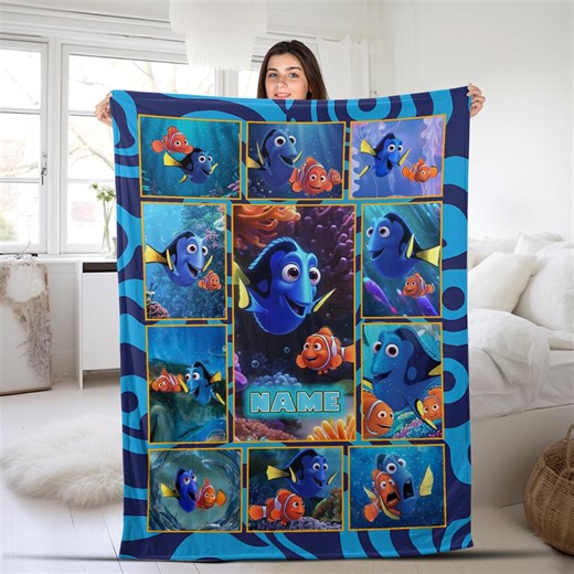 Personalized Disney Finding Nemo Blanket/finding Nemo Finding Dory Pixar Blanket/finding Dory Blanket/disney Birthday Blanket OHYU04 - Etsy