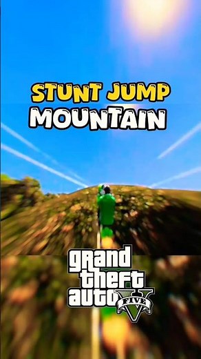 “⛰️Mountain-to-Sky Stunt Jump in GTA V”