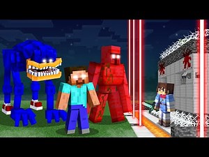 Scary Monsters vs Security House in Minecraft