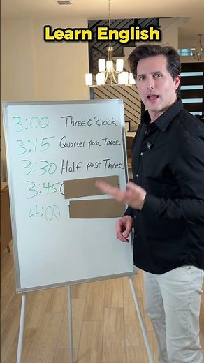 How to Tell Time in English (Quarter Past, Half Past, Quarter To)