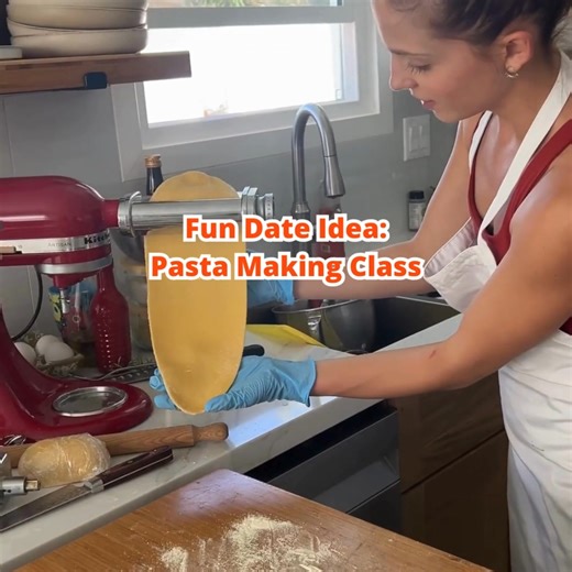 🍝 Tired of the same dinner-and-a-movie routine? Join a Pasta Making Date Night Class and turn up the heat in the kitchen! 🔥 👩‍🍳 Learn to make fresh, delicious pasta from scratch 🎶 Enjoy a romantic, hands-on experience 🍷 Sip wine, laugh, and connect in a cozy atmosphere 📸 Perfect for cute couple selfies unforgettable memories! 👉 Book your spot now! #DateNight #CouplesCookingClass #PastaMakingClass | Cozymeal