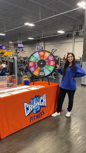 It’s prize time spin the wheel at our training day table for a chance to win some AWESOME surprises! Interested in Crunch? Try us out on a FREE 7-Day pass, you’re going to love it! Run, walk, lift, dance, tan…how you use your 7-Day All Access VIP Pass is up to you! Just click here https://bit.ly/7DAYGUESTPASS or the LINK IN BIO! We can’t wait to meet you! | Crunch Fitness | Facebook