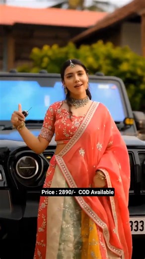 🎥 Multicolor Designer Lehenga 💖✨ | Festive Princess Look | ₹2890