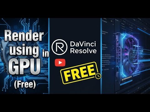 Render using GPU in Davinci Resolve (Free) | English #davinciresolve #gpu #videoediting #video