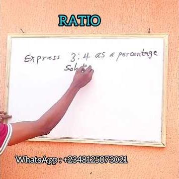 Expressing ratio as a percentage #maths #basicproblems #mathematics #mathstricks