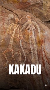 Kakadu National Park is home to Indigenous rock art over 20,000 years old. It depicts imagery of Dreaming stories, hunting, and even the megafauna that used to roam the earth. 🧡🦴 #kakadu #rockart #indigenousart #ancientart #megafauna #history #australia | Australian Geographic