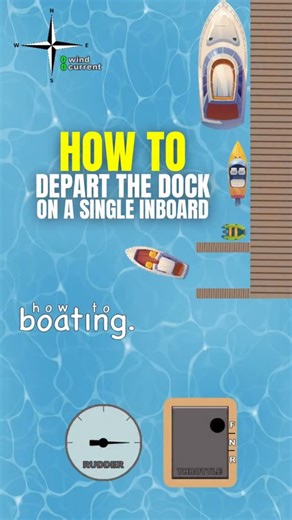 How To Boating on Instagram: "How to DEPART the DOCK on a SINGLE INBOARD If you’re in South Florida and need help docking your boat, we will help you! 🛥️ We provide private boating instruction so you are confident docking any boat in any condition 💨 Book now at howtoboating.com or DM us here! 📩 #howtoboating #howto #boating #boat #yacht"