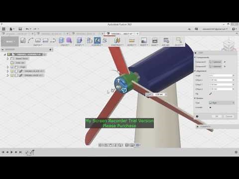 FUSION 360 WINDMILL ASSEMBLY | beginners guide