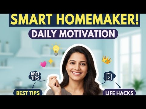 How to be a smart homemaker | Smart Homemaker tips | Daily Motivational video for Homemaker