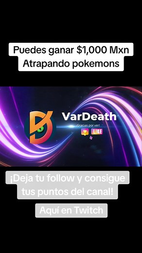 Todos son bienvenidos al stream! Vengan a TWITCH, aquí los espero #fyp #streamer #VarDeath #RetoVarDeath #twitch #pokemon