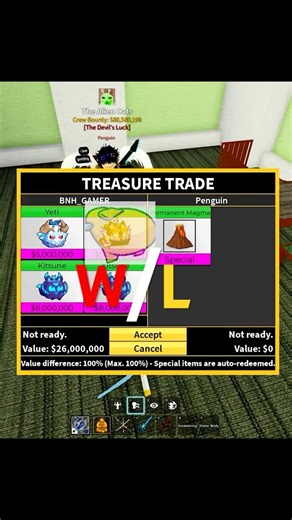 Traded Perm Magma W or L 🤩 #roblox #bloxfruits #viral #trading