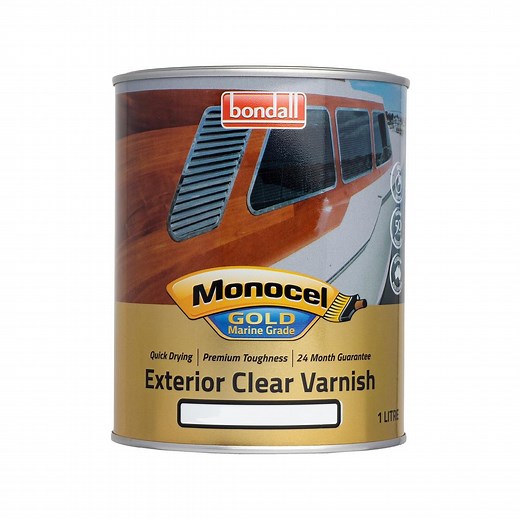 Bondall 1L Gloss Monocel Gold Marine Clear Timber Varnish