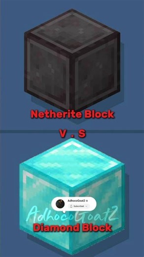 Netherite Block vs Diamond Block… You Won’t Expect This!
