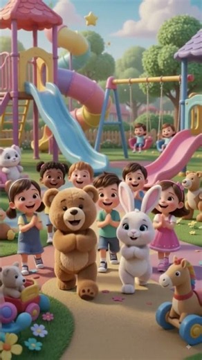 ##🎈 Teddy, Bunny & Panda Parade | Fun Kids Dance Song | KiddyVerse