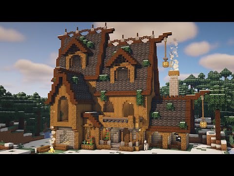 Minecraft: How To Build A Survival Spruce Mansion
