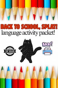 Splat the Cat Back to School Speech Therapy Packet: WH Questions, Storytelling (printable Activities) - Etsy Canada