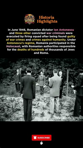 Ion Antonescu’s Execution in 1946: Romania and the Holocaust