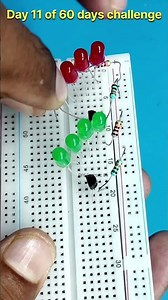 8 red and 8 green led flashing with 12 volt | day 11/60 #shorts | diy projects for home