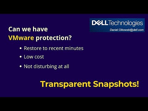 Transparent Snapshots - Frequent, Easy, Low cost VMware backups!
