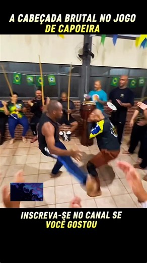 Brutal headbutt in a capoeira match #capoeira #worldofcapoeira #fight