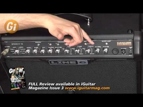 Line 6 Spider IV 75 Watt Guitar Amp Combo Review / Demo With Tom Quayle Guitar Interactive