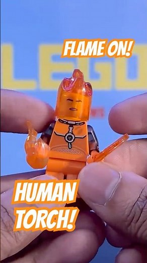 I made THE HUMAN TORCH LEGO from Fantastic Four! #shorts