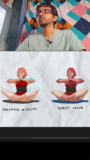 u JUST WON'T learn colors if u paint from greyscale to color #arttips #digitalart #howto #color