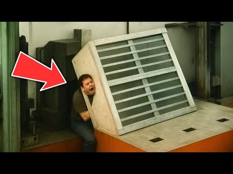 Crushed by the Falling Panel | Industrial Machine Accident