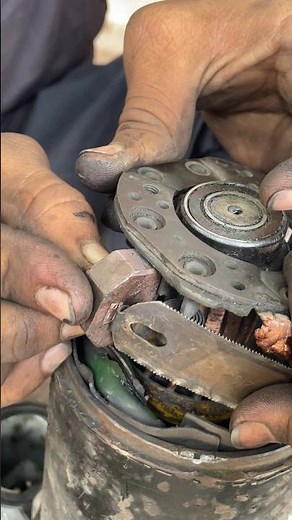 The Smartest Way to Fit Starter Motor Carbon Brushes! #automobile #mechanic #shorts
